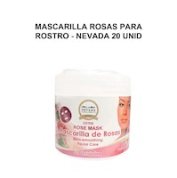 Mascarilla Rosas para rostro - Nevada 20 unid